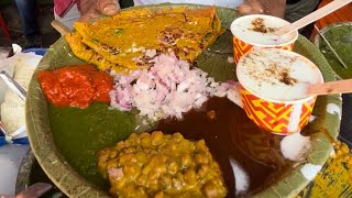 2/-रू में🥵जयपुर के पंडित जी की मूँग दाल के चीले वाली😍थाली । #foodtown #trending #jaipur #video