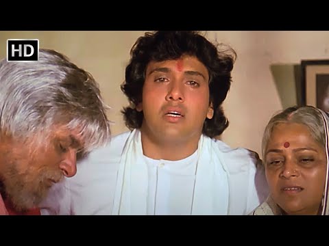 मुझसे झूठ बोला गई आप मर गए - Jaisi Karni Waisi Bharni - Govinda, Kader Khan - Best Movie Scene HD