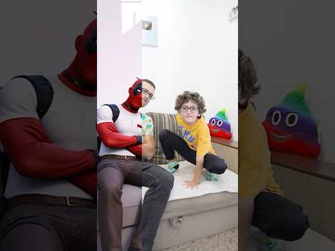 Transformation of Dad into Deadpool 🤩🤪 LikeDad family #shorts