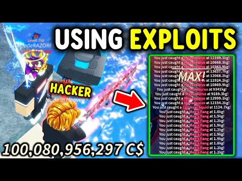 I CAUGHT A HACKER Using CRAZY EXPLOITS To Make MILLIONS in Roblox Fisch..