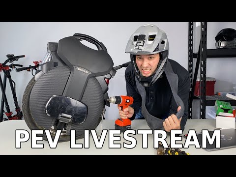Inmotion V11 Electric Unicycle Tire Swap Livestream