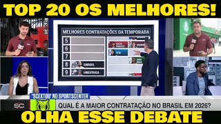 QUAL É A MAIOR CONTRATAÇÃO NO BRASIL EM 2026? TOP 20