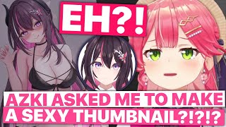 Miko Can't Believe AZKi Requested A Sexy Thumbnail (Miko, AZKi / Holol