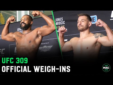 UFC 309: Jon Jones vs. Stipe Miocic Official Weigh-Ins