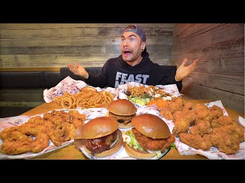 Attempting The BIGGEST FRIED CHICKEN PLATTER In The United Kingdom! Joel Hansen