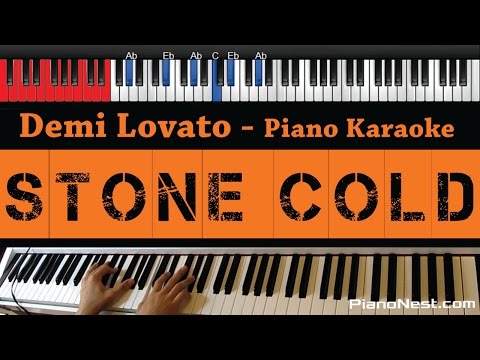 Demi Lovato – Stone Cold – HIGHER Key (Piano Karaoke / Sing Along)