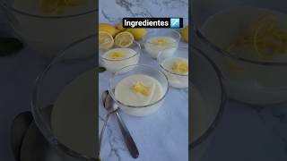 Postre de limón 🍋 fácil y en menos de 5 minutos