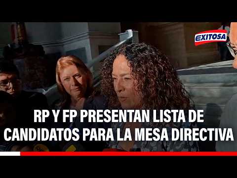🔴🔵Renovación Popular y Fuerza Popular presentan lista de candidatos para conformar la Mesa Directiva