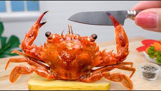 So Yummy Miniature Crab Bisque Recipe In Tiny Kitchen 🦀 Delicious Crab Soup Tutorial ASMR Cooking