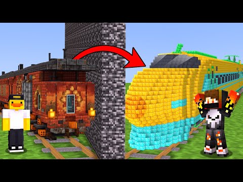 NOOB VS PRO: I cheated with PRO BUILDER in Minecraft Build Battle !!!