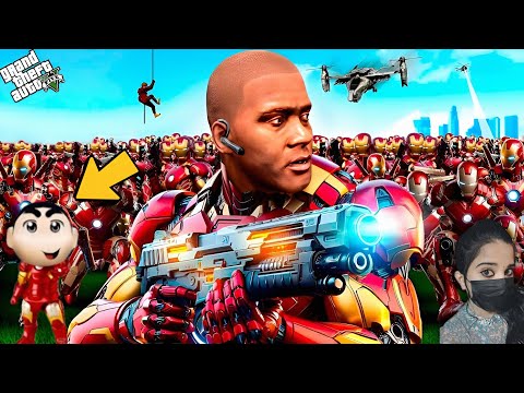 1000 Iron Man & Franklin Protect The City - GTA 5