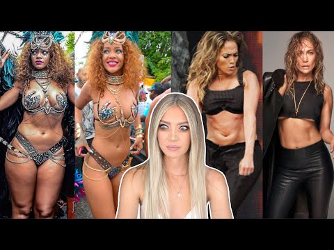 REACTING TO 'BODY GOALS' INFLUENCER CELEBS IN REAL LIFE - JENNIFER LOPEZ & RIHANNA