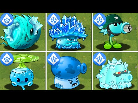 100% All ICE Plants LEVEL 1000 vs All Final Boss - Plants vs Zombies 2 Mod