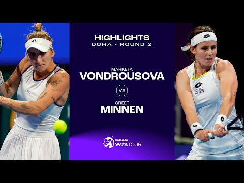 Marketa Vondrousova vs. Greet Minnen | 2024 Doha Second Round | WTA Match Highlights