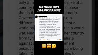 This American thinks #NewZealand has never fought in any #worldwar #history #fyp