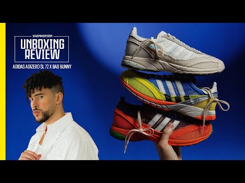 BAD BUNNY CRIOU NOVO HÍBRIDO COM A ADIDAS | UNBOXING+REVIEW adidas Adizero SL 72 x Bad Bunny