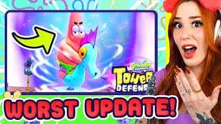 People HATED THIS Roblox Sponge Bob Tower Defense Update!
