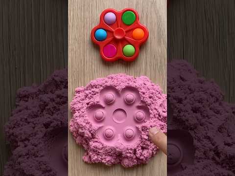 Kineticsand Popit Fidget! #satisfying #kineticsand #popit #machine #shorts