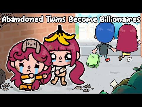 Abandoned Twins Become Billionaires For 24 Hours 🤑💎👯 ♀️ Sad Story | Toca Life World | Toca Boca