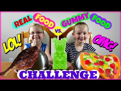 REAL FOOD vs. GUMMY FOOD CHALLENGE - Magic Box Toys Collector