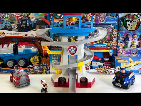 Paw Patrol Toy Comparison Unboxing Review | Movie vehicles| Big Trucks| Rescue Wheels| Marshall ASMR