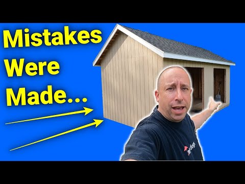 How I Built a Shed: 7 Mistakes I Made Building My Shed...So Far
