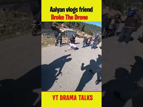 @aalyanvlogs1299 Friend Broke The Drone #shorts #aalyanvlogs #aamirmajid #uk07rider #motovlog #vlog