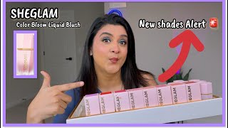 SHEGLAM Newly Launched Color Bloom Liquid Blush | Review | Swatches | Wear Test