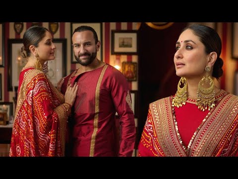 Kareena Kapoor stole the show in royal style, posing in the arms of husband Saif Ali Khan