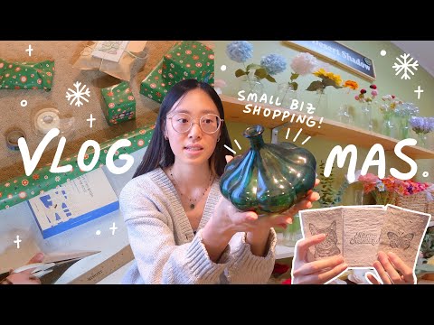 Small Business Gift Haul 💝 Vlogmas #3, arts district shopping spree, end of year reflections