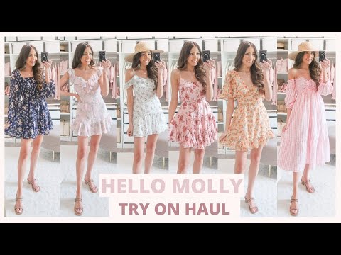 Video: HELLO MOLLY TRY ON HAUL 2021 | Pretty Summer Dresses 🌸 + discount code!!