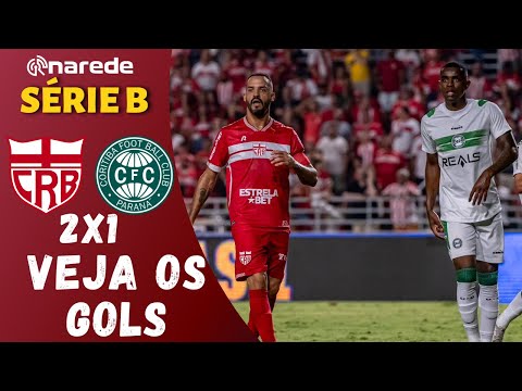 CRB VENCE CORITIBA  - VEJA OS GOLS CRB 2X1 CORITIBA