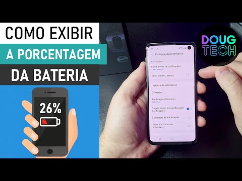 Como Exibir/Esconder a % da BATERIA no Samsung