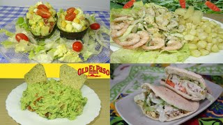 4 RECETAS EXTRANJERAS AGUACATE, GUACAMOLE, KEBAB Y CEVICHE
