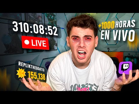 Pasé 1000 HORAS EN DIRECTO 🔴🤯 | Luis Rios