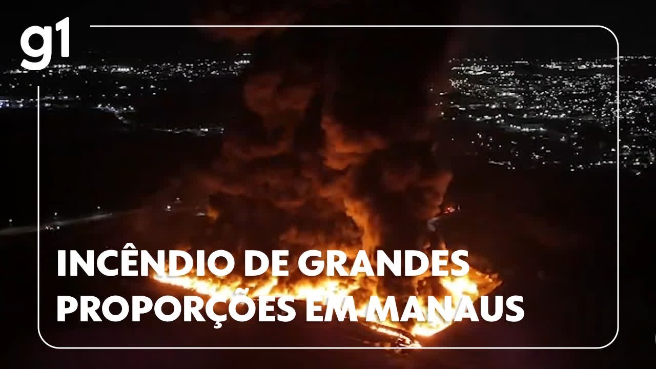 Incêndio de grandes proporções atinge fábrica de veículos em Manaus