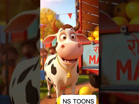 Gaay Me Doodh Dena Band Kar Diya #shorts #shortvideo #shorts #shortfeed #cartoon #ai #animation #cow