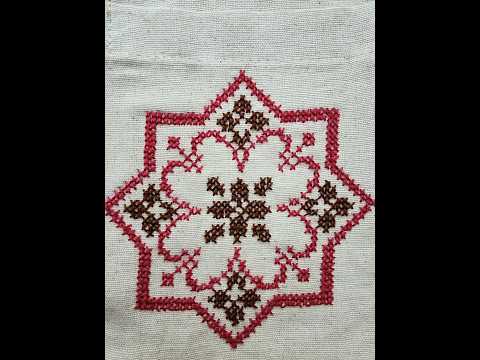 From scratch to masterpiece 🌸🌸 #crossstitch #handmade #embroidery