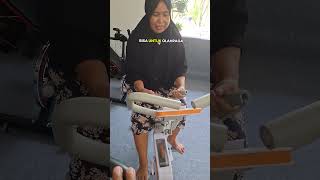 sepeda statis bisa diatur berat beban kayuhannya