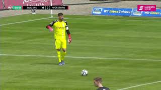 Johan Gómez: 3.Liga: FSV Zwickau (7) vs Wurzburger (0) 05.14.22 (Zwickau, Germany) 1st half