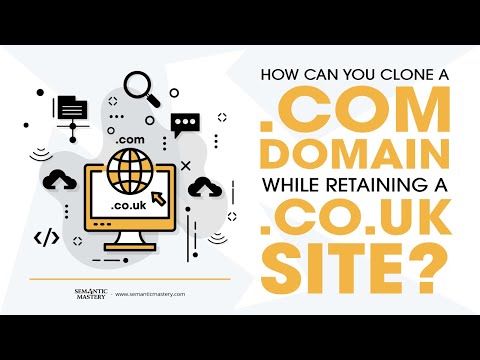 How Can You Clone A  .com Domain While Retaining A  .co uk Site?