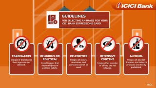 Guidelines for uploading an image on an ICICI Bank Expressions Card