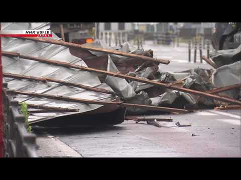 Mas de 50 heridos y 4 desaparecidos tras el paso del tifón Haishen en Japón