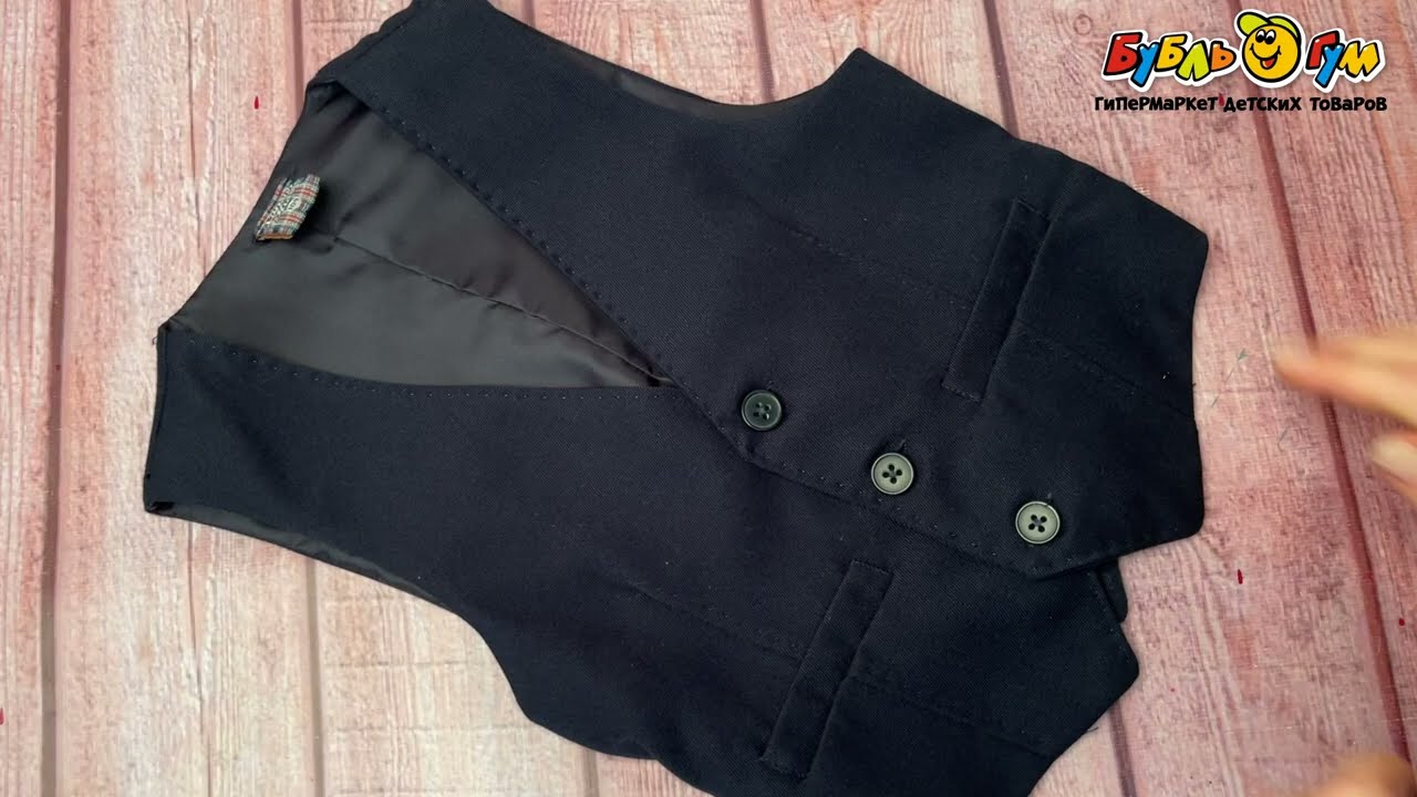 Жилет Lanson Kids классический черный размер в ассортименте  - видео