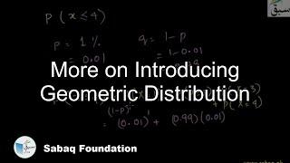 More on Introducing Geometric Distribution