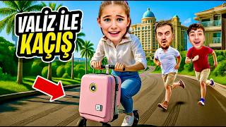 ELİF SİNEM SCOOTER VALİZ İLE OTELDEN KAÇIŞ !! 