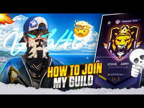How to Join My Guild 💯 How to Join Vish4l Army Guild 🔥 Free Fire