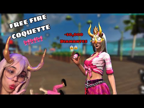 ME GASTO 50,000 HACIENDO MI FREE FIRE ROSA 🎀 (coquette)