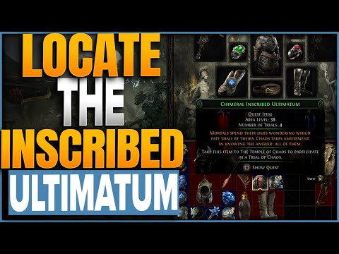 Where To Find Inscribed Ultimatum In Path of Exile 2 - Temple Of Chaos