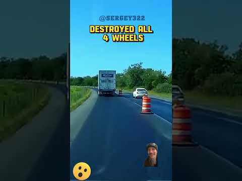 Truck vs car race to the finish #truck #car #educational #education #automobile #truckdriver